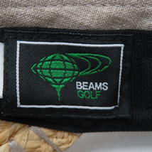 BEAMS GOLF ビームスゴルフ サンバイザー ベージュ系 55-57 [240101118395] ゴルフウェア_画像5