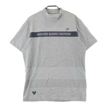 MASTER BUNNY EDITION マスターバニーエディション ハイネック 半袖 Tシャツ グレー系 6 [240101014133] ゴルフウェア メンズ_画像1