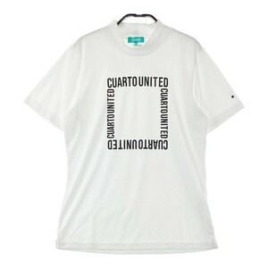 CUARTO UNITED クアルトユナイテッド ハイネック 半袖 Tシャツ ホワイト系 L [240101016927] ゴルフウェア レディース