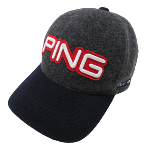 【1円】PING ピン ウールキャップ グレー系 サイズ表記無し [240101001216]