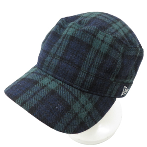 【1円】NEW ERA ニューエラ ワークキャップ チェック柄 グリーン系 [240101060136]