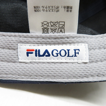 【1円】FILA GOLF フィラゴルフ キャップ 総柄 ネイビー系 [240101072721]_画像5