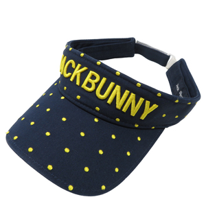 【1円】JACK BUNNY ジャックバニー サンバイザー ドット柄 ネイビー系 [240101078332]