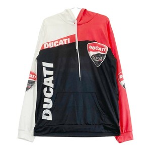 DUCATI ドゥカティ スウェット パーカー レッド系 XL [240001980172] バイクウェア メンズ