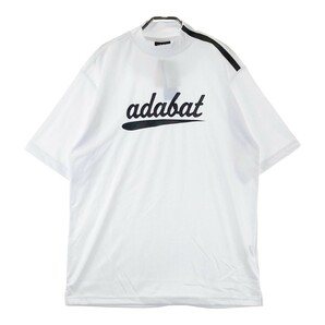 【新品】ADABAT アダバット ハイネック 半袖Tシャツ ホワイト系 LL [240101020283] ゴルフウェア メンズの画像1
