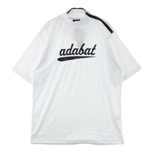 【新品】ADABAT アダバット ハイネック 半袖Tシャツ ホワイト系 LL [240101020283] ゴルフウェア メンズ