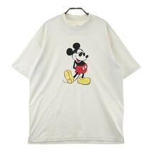 V12 ヴィトゥエルブ ×Disney モックネック 半袖Tシャツ ミッキーマウス ホワイト系 XL [240101020894] ゴルフウェア メンズ_画像1