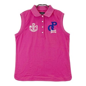 PEARLY GATES パーリーゲイツ ノースリーブポロシャツ ピンク系 2 [240001844120] ゴルフウェア レディース
