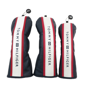 TOMMY HILFIGER GOLF トミー ヒルフィガーゴルフ ヘッドカバー 3点セット ネイビー系 FW×2 UT [240101153184] ゴルフウェア