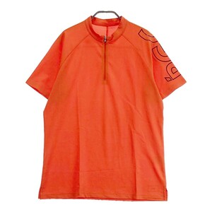 PGG PEARLY GATES パーリーゲイツ 2022年モデル ハーフジップ 半袖Tシャツ オレンジ系 5 [240101148251] ゴルフウェア メンズ