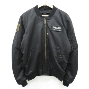 【1円】ALPHA INDUSTRIES アルファ インダストリーズ ALVA-1811S メッシュジャケット L-2B MA-1 ブラック系 XL [240101121568]