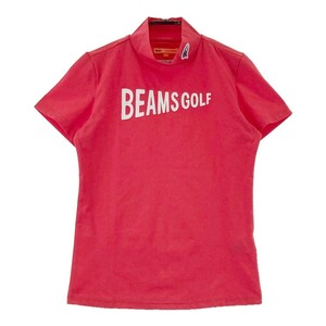 BEAMS GOLF ビームスゴルフ ハイネック 半袖Tシャツ レッド系 S [240001991227] ゴルフウェア レディース