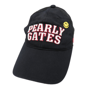 PEARLY GATES パーリーゲイツ メッシュキャップ ニコちゃん ネイビー系 FR [240101083610] ゴルフウェア