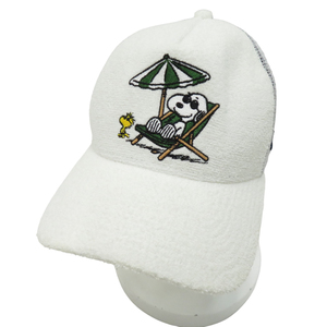 BEAMS GOLF Beams Golf ×NEW ERA mesh cap Snoopy white group [240101105702] Golf wear 