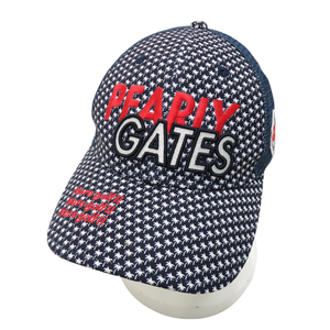 PEARLY GATES パーリーゲイツ メッシュキャップ 総柄 ネイビー系 FR [240101126506] ゴルフウェア