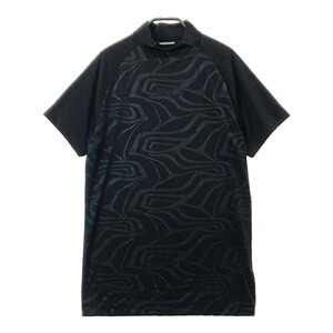 J.LINDEBERG J Lindberg short sleeves T-shirt total pattern black group S [240101047305] Golf wear men's 