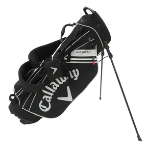 【1円】CALLAWAY キャロウェイ Chev スタンド式 キャディバッグ 6分割 ブラック系 9型 [240101152838]