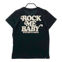 HYSTERIC GLAMOUR ヒステリックグラマー 半袖Tシャツ ROCK ME BABY ブラック系 FREE [240101050433] メンズ_画像2