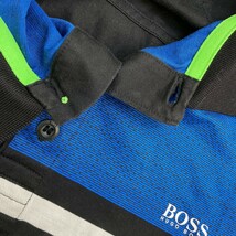 HUGO BOSS ヒューゴボス 半袖ポロシャツ 総柄 ブラック系 XXL [240101062622] メンズ_画像6