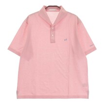 HEAL CREEK ヒールクリーク 001-22541 半袖ポロシャツ ストライプ柄 ピンク系 48 [240101154288] ゴルフウェア メンズ_画像1