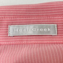 HEAL CREEK ヒールクリーク 001-22541 半袖ポロシャツ ストライプ柄 ピンク系 48 [240101154288] ゴルフウェア メンズ_画像4