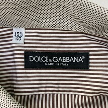 DOLCE & GABBANA ドルチェ アンド ガッバーナ プルオーバーシャツ ストライプ ホワイト系 40 [240003000817] メンズ_画像3