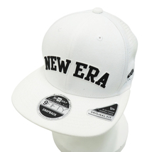 【1円】NEW ERA ニューエラ フラットキャップ メッシュ 9FIFTY ホワイト系 [240101021792]_画像1