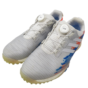 【1円】ADIDAS GOLF アディダスゴルフ GZ3900 ゴルフシューズ コードカオス ボア グレー系 26 [240101084916] メンズ