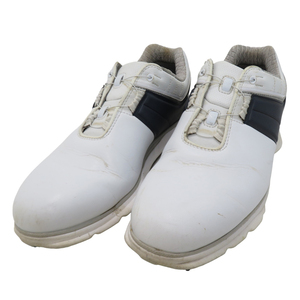 【1円】FOOT JOY フットジョイ 53090J PRO/SL CARBON BOA スパイクレス ゴルフシューズ ホワイト系 25 [240101097339] メンズ