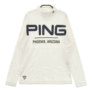 【1円】PING ピン ハイネック 長袖Tシャツ ホワイト系 S [240101131301] レディース