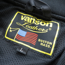 VANSON バンソン VS578RS メッシュジャケット MA-1 ブラック系 L [240101119477] バイクウェア メンズ_画像8