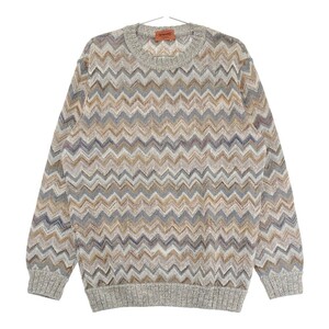 MISSONI ミッソーニ ニットセーター 総柄 ベージュ系 48 [240001416005] メンズ