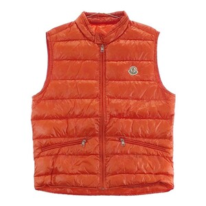 【1円】MONCLER モンクレール GUI フルジップ ダウンベスト オレンジ系 4 [240101133116] メンズ