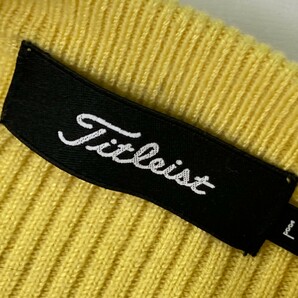 【1円】TITLEIST タイトリスト ウール混 ニットセーター イエロー系 L [240101143539] メンズの画像3