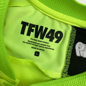 TFW49 ティーエフダブリューフォーティーナイン 半袖Tシャツ ロゴプリント イエロー系 L [240101085069] ゴルフウェア メンズの画像3