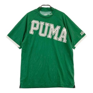 PUMA GOLF プーマゴルフ 半袖ハイネックTシャツ グリーン系 XL [240101110128] ゴルフウェア メンズ