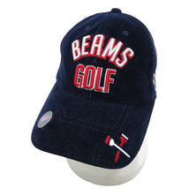 BEAMS GOLF ビームスゴルフ マーカー付き キャップ ネイビー系 [240101157478] ゴルフウェア_画像1