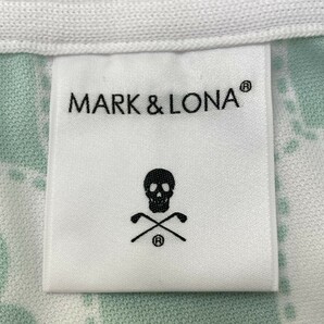 MARK&LONA マークアンドロナ 2023年モデル 半袖ポロシャツ 総柄 グリーン系 48 [240101154358] ゴルフウェア メンズの画像4