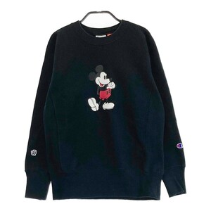 BEAMS GOLF ビームスゴルフ Champion × Disney 裏起毛 スウェット トレーナー ブラック系 S [240101152692] ゴルフウェア レディース