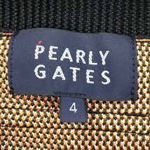 PEARLY GATES パーリーゲイツ ニットセーター 迷彩 カモフラ柄 カーキ系 4 [240101155926] ゴルフウェア メンズ_画像3