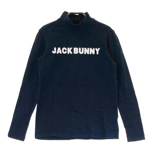 JACK BUNNY ジャックバニー ハイネック 長袖Tシャツ ネイビー系 0 [240101155983] ゴルフウェア レディース