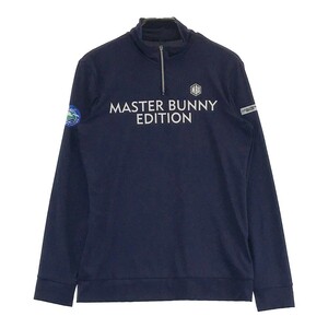 MASTER BUNNY EDITION マスターバニーエディション ハーフジップ 長袖インナーTシャツ ネイビー系 0 [240101156366] ゴルフウェア