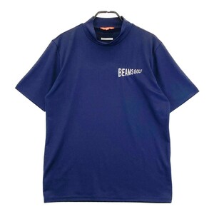 BEAMS GOLF ビームスゴルフ ハイネック 半袖Tシャツ ネイビー系 XL [240101153017] ゴルフウェア メンズ