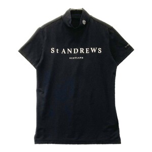 ST ANDREWS セントアンドリュース ハイネック 半袖Tシャツ ブラック系 S [240101128316] ゴルフウェア レディース