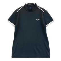 CALLAWAY キャロウェイ ハイネック 半袖Tシャツ ブラック系 L [240101155545] ゴルフウェア レディース_画像1