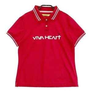 VIVA HEART ビバハート 012-22340 半袖ポロシャツ レッド系 42 [240101157015] ゴルフウェア レディース