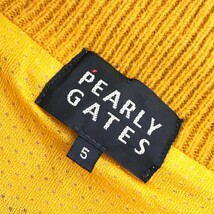 PEARLY GATES パーリーゲイツ ウール混 ニット ジップジャケット ブラウン系 5 [240001674786] ゴルフウェア メンズ_画像6