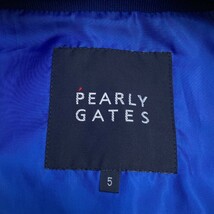 PEARLY GATES パーリーゲイツ 2WAY ダウン ジップベスト ロゴ型押し 迷彩 カモフラ柄 ネイビー系 5 [240101090166] ゴルフウェア メンズ_画像4