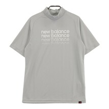 NEW BALANCE ニューバランス 2022年モデル ハイネック 半袖Tシャツ グレー系 4 [240101078337] ゴルフウェア メンズ_画像1