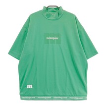 【新品】MUNSING WEAR マンシングウェア ハイネック 半袖Tシャツ グリーン系 3L [240101156240] ゴルフウェア メンズ_画像1